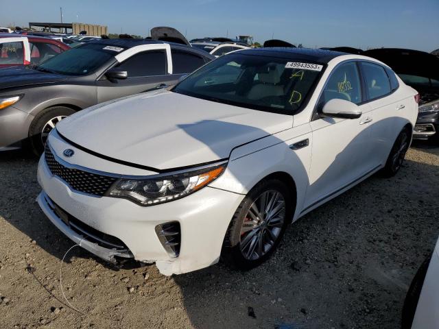 5XXGV4L26HG125261 - 2017 KIA OPTIMA SXL WHITE photo 1