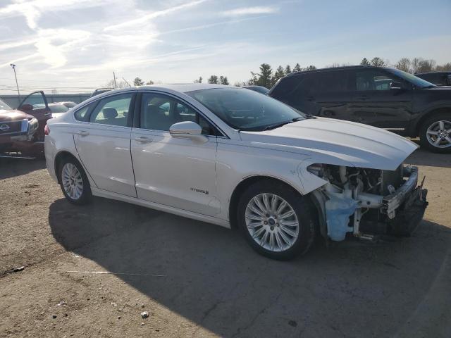 3FA6P0LU7FR255733 - 2015 FORD FUSION SE HYBRID WHITE photo 4