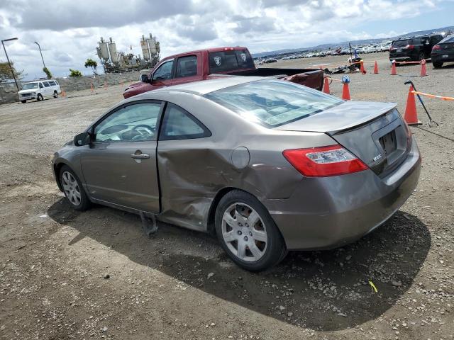 2HGFG12677H570078 - 2007 HONDA CIVIC LX GRAY photo 2