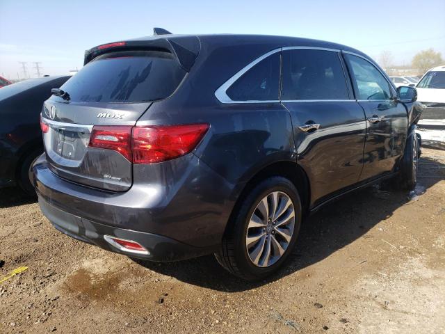 5FRYD4H43EB027495 - 2014 ACURA MDX TECHNOLOGY GRAY photo 3