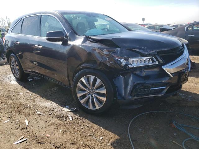 5FRYD4H43EB027495 - 2014 ACURA MDX TECHNOLOGY GRAY photo 4