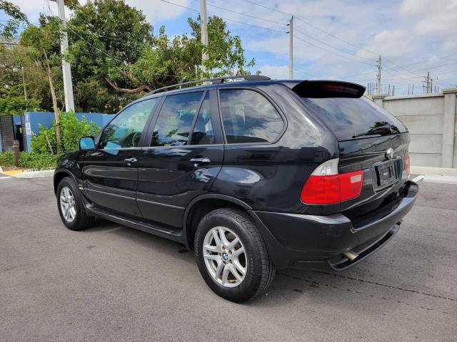 5UXFA13555LY12791 - 2005 BMW X5 3.0I BLACK photo 3