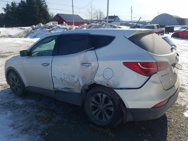 5XYZUDLB8DG108379 - 2013 HYUNDAI SANTA FE S WHITE photo 2