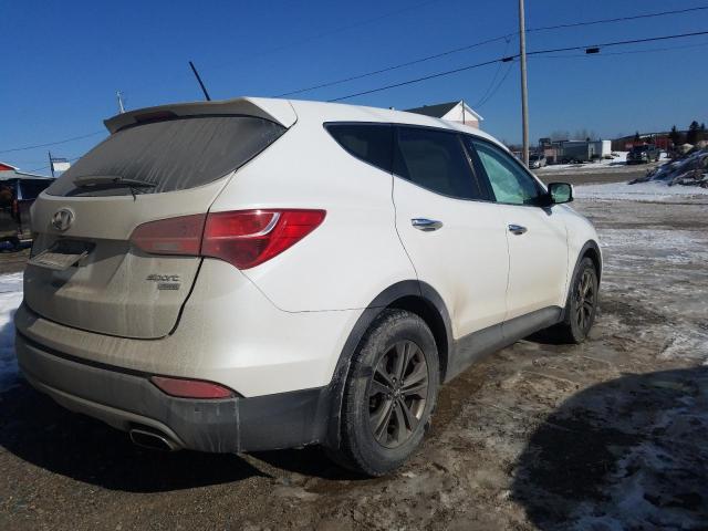 5XYZUDLB8DG108379 - 2013 HYUNDAI SANTA FE S WHITE photo 3