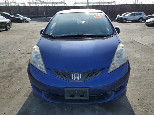 JHMGE8G48AC018543 - 2010 HONDA FIT SPORT BLUE photo 5