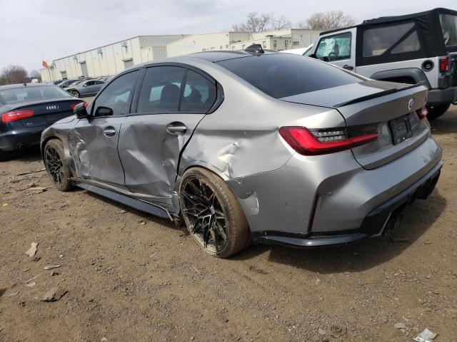 WBS43AY03NFL64252 - 2022 BMW M3 COMPETITION GRAY photo 2