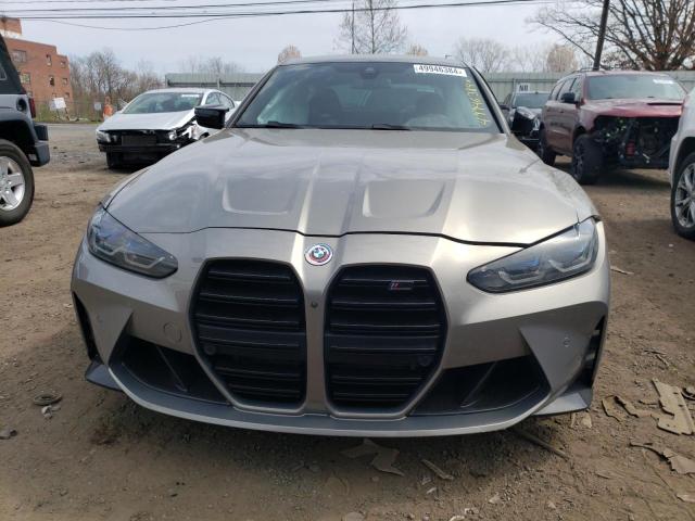 WBS43AY03NFL64252 - 2022 BMW M3 COMPETITION GRAY photo 5