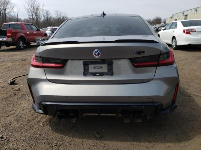 WBS43AY03NFL64252 - 2022 BMW M3 COMPETITION GRAY photo 6