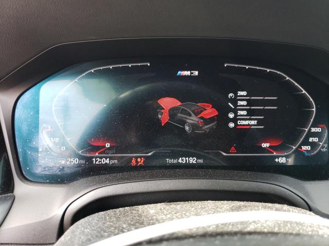 WBS43AY03NFL64252 - 2022 BMW M3 COMPETITION GRAY photo 9