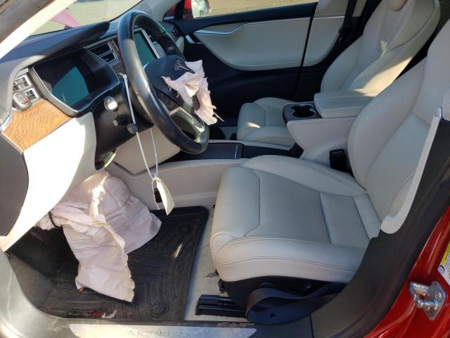 5YJSA1E29JF245484 - 2018 TESLA MODEL S 红色 照片 7