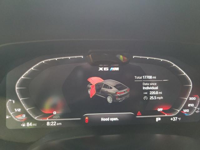 5YMCY0C01M9E12327 - 2021 BMW X6 M WHITE photo 9