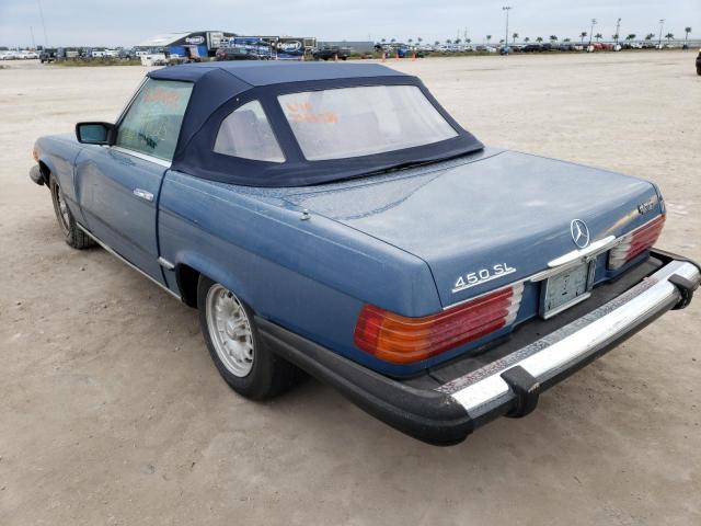 WDB10704412063781 - 1980 MERCEDES-BENZ 440 SL BLUE photo 2