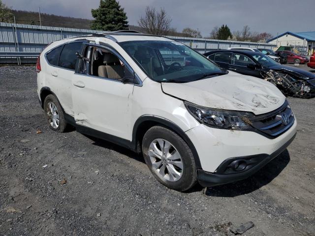 5J6RM4H7XDL087537 - 2013 HONDA CR-V EXL WHITE photo 4