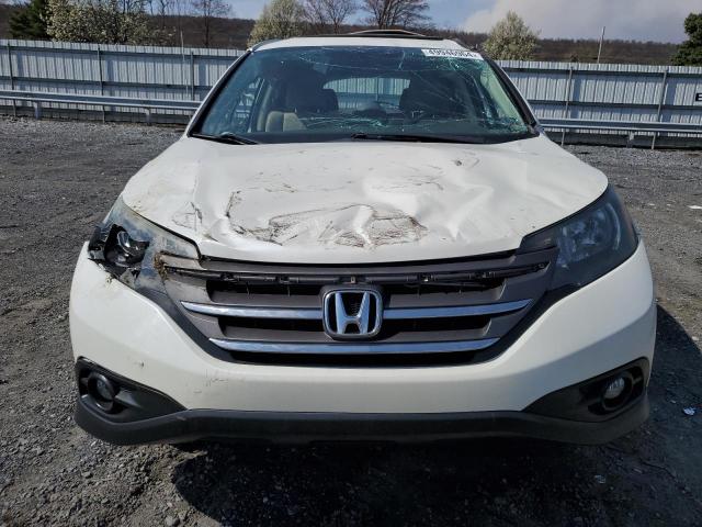 5J6RM4H7XDL087537 - 2013 HONDA CR-V EXL WHITE photo 5