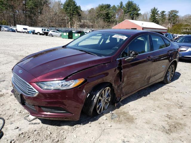 3FA6P0H72HR400859 - 2017 FORD FUSION SE BURGUNDY photo 1