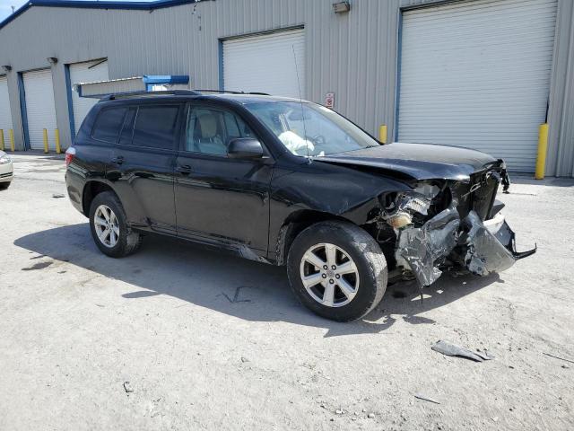 JTEES41A082062475 - 2008 TOYOTA HIGHLANDER BLACK photo 4