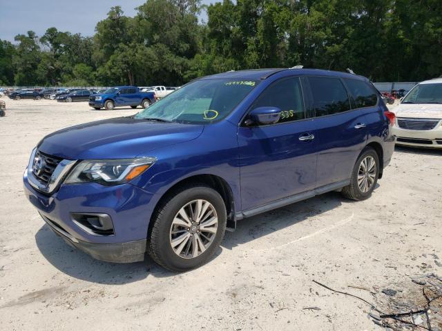 5N1DR2MM0HC676390 - 2017 NISSAN PATHFINDER S BLUE photo 1