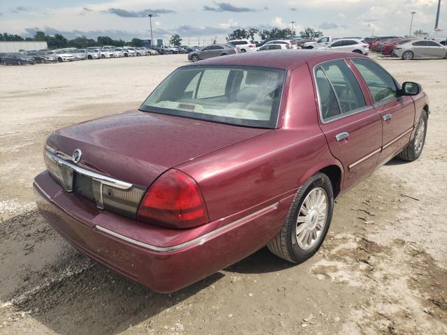 2MEBM7FV2AX601890 - 2010 MERCURY GRAND MARQ LS BURGUNDY photo 3