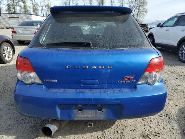 JF1GG29654G811339 - 2004 SUBARU IMPREZA WRX BLUE photo 6