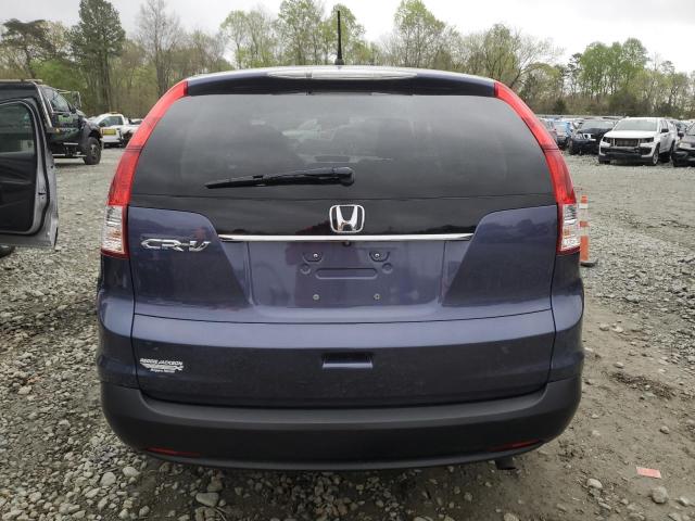 2HKRM3H54EH556139 - 2014 HONDA CR-V EX BLUE photo 6