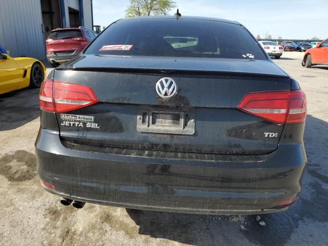 3VWLA7AJ5FM236608 - 2015 VOLKSWAGEN JETTA TDI BLACK photo 6