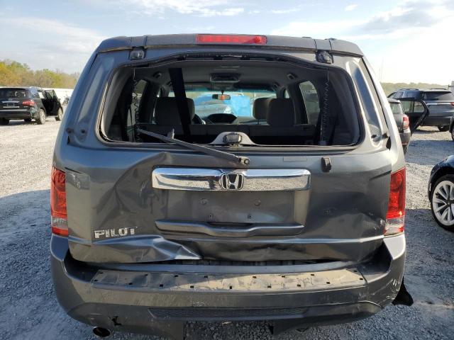 5FNYF3H40DB030276 - 2013 HONDA PILOT EX GRAY photo 6