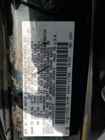 5TETU62NX9Z631915 - 2009 TOYOTA TACOMA PRERUNNER ACCESS CAB GREEN photo 12