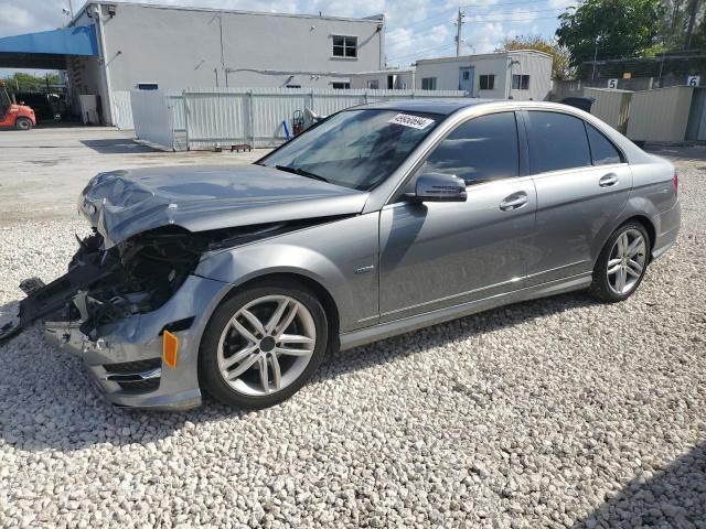 WDDGF4HB0CA704228 - 2012 MERCEDES-BENZ C 250 GRAY photo 1