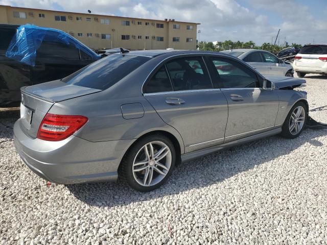 WDDGF4HB0CA704228 - 2012 MERCEDES-BENZ C 250 GRAY photo 3