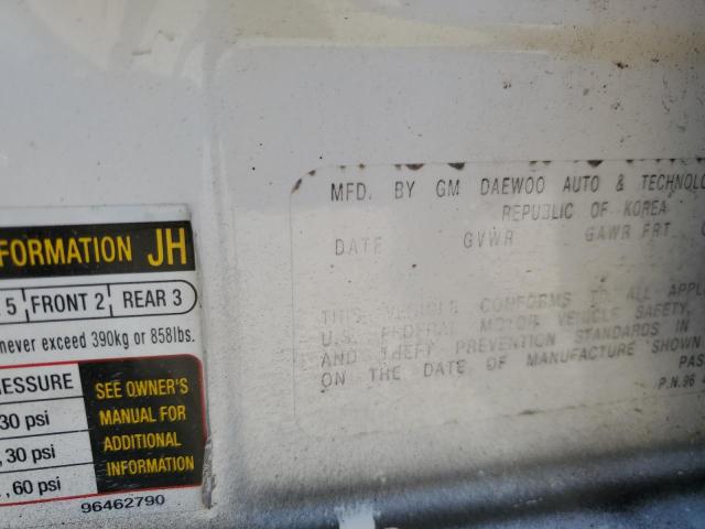 KL1TD56656B522296 - 2006 CHEVROLET AVEO BASE WHITE photo 12