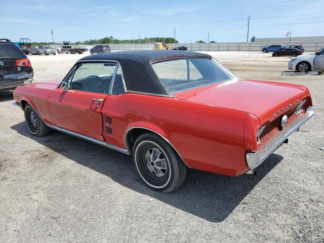 7R01C198412 - 1967 FORD MUSTANG RED photo 2