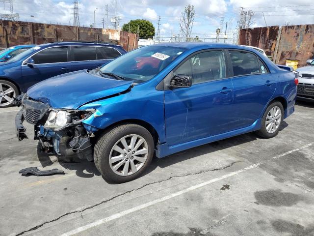 1NXBU4EE4AZ321988 - 2010 TOYOTA COROLLA BASE BLUE photo 1