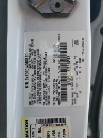 3FA6P0UU7ER368918 - 2014 FORD FUSION S HYBRID WHITE photo 12