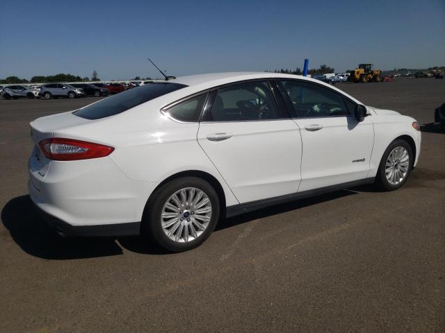 3FA6P0UU7ER368918 - 2014 FORD FUSION S HYBRID WHITE photo 3