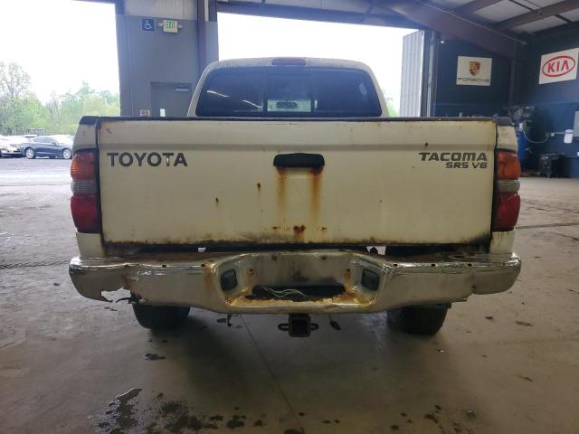 5TEHN72NX4Z466241 - 2004 TOYOTA TACOMA DOUBLE CAB WHITE photo 6