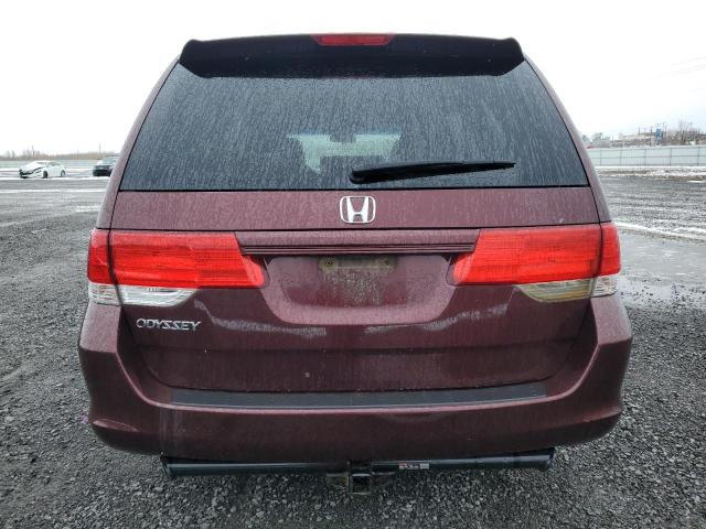 5FNRL3H56AB505866 - 2010 HONDA ODYSSEY EX BURGUNDY photo 6