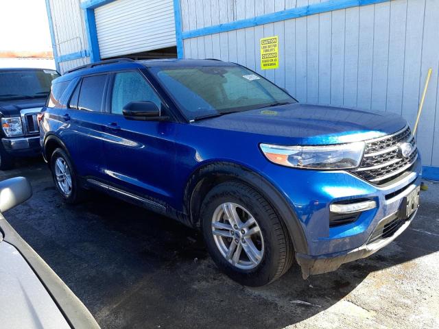 1FMSK7DH8NGB05732 - 2022 FORD EXPLORER XLT BLUE photo 4