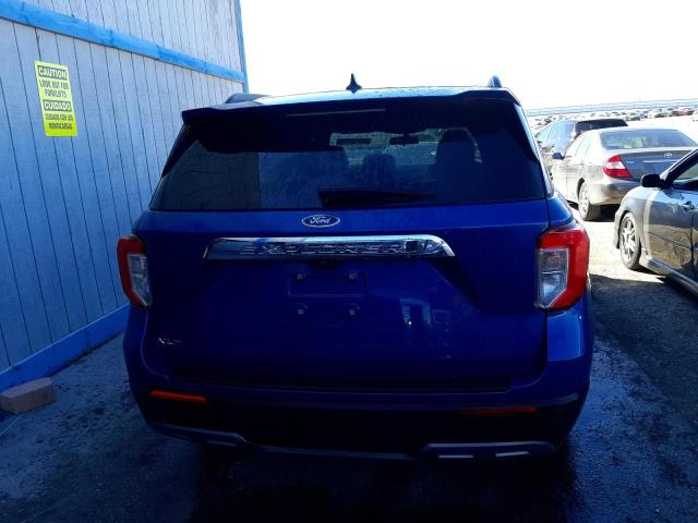 1FMSK7DH8NGB05732 - 2022 FORD EXPLORER XLT BLUE photo 6