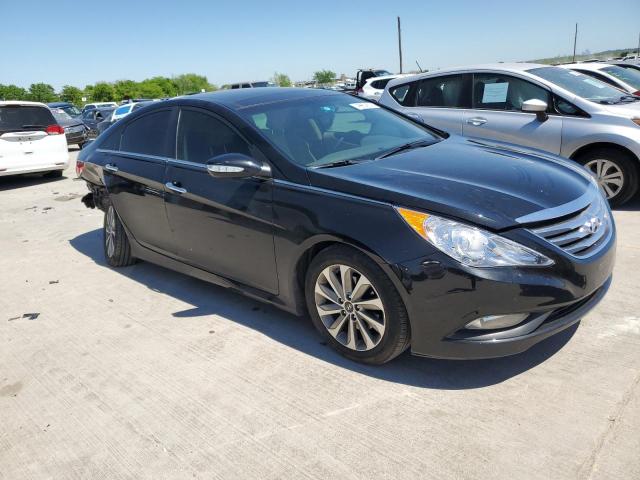 5NPEC4AC8EH827557 - 2014 HYUNDAI SONATA SE BLACK photo 4