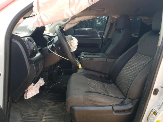 5TFUM5F10KX081241 - 2019 TOYOTA TUNDRA DOUBLE CAB SR/SR5 WHITE photo 7