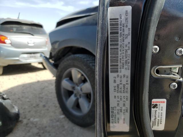 1C6RR6LT4KS573942 - 2019 RAM 1500 CLASS SLT გრაფიტი ფოტო 12