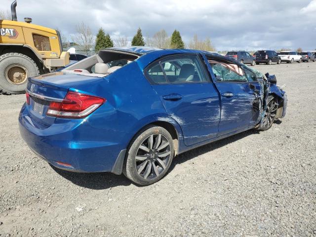 2HGFB2F95FH542299 - 2015 HONDA CIVIC EXL 蓝色 照片 3