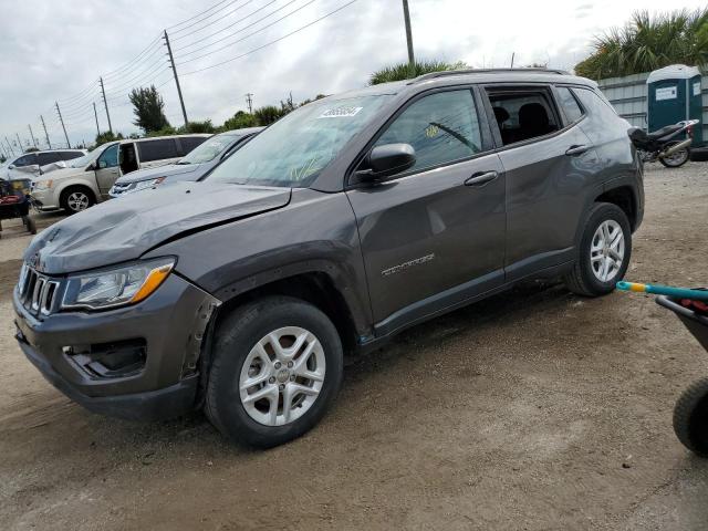 3C4NJCABXJT416825 - 2018 JEEP COMPASS SPORT GRAY photo 1