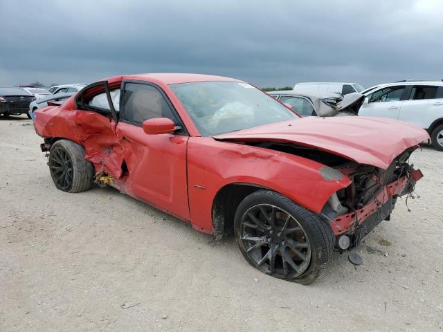 2C3CDXCT1EH189636 - 2014 DODGE CHARGER R/T RED photo 4