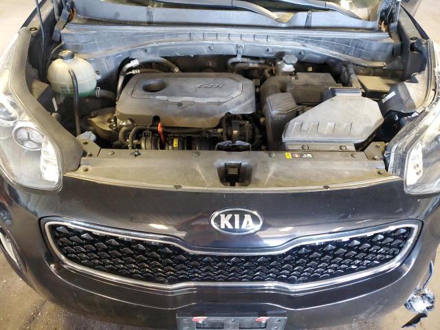 KNDPNCAC0H7072328 - 2017 KIA SPORTAGE EX BLACK photo 12