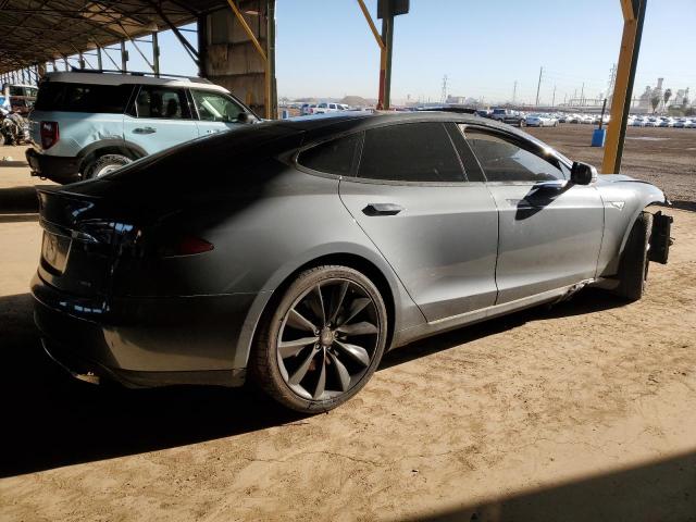5YJSA1CPXDFP24886 - 2013 TESLA MODEL S GRAY photo 3