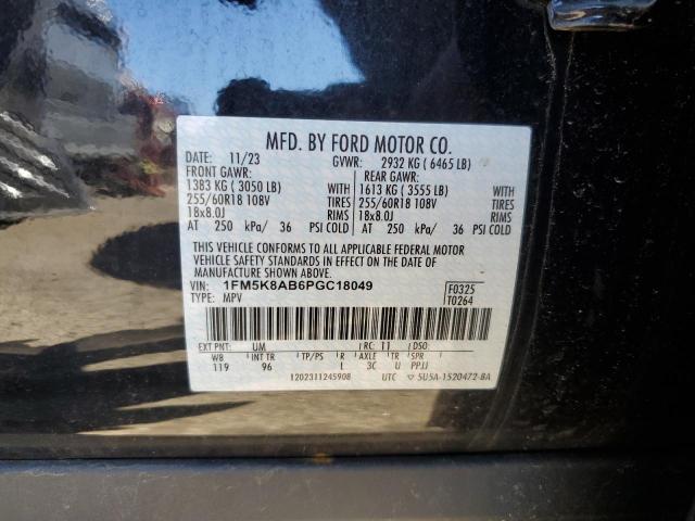 1FM5K8AB6PGC18049 - 2023 FORD EXPLORER POLICE INTERCEPTOR Qara foto 13