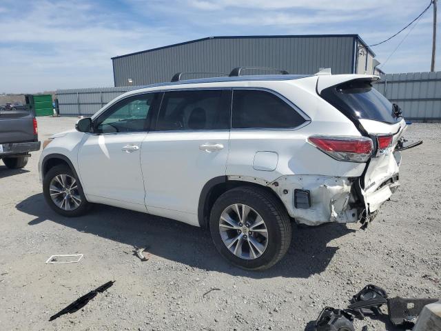 5TDJKRFH4FS121555 - 2015 TOYOTA HIGHLANDER XLE WHITE photo 2