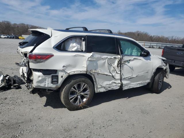 5TDJKRFH4FS121555 - 2015 TOYOTA HIGHLANDER XLE WHITE photo 3
