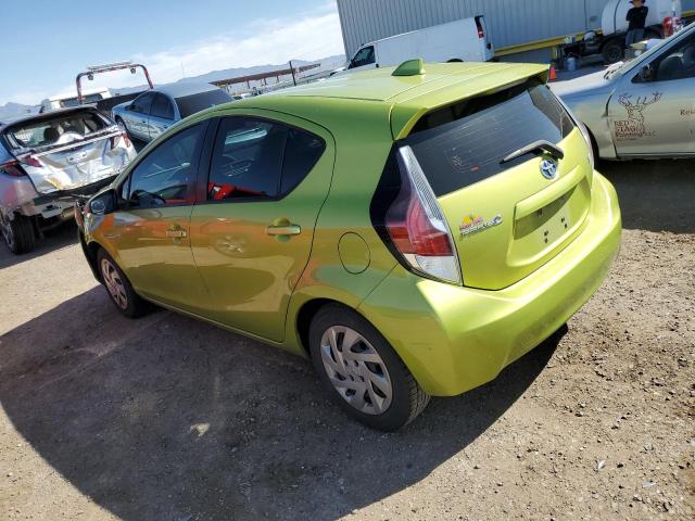 JTDKDTB34F1109098 - 2015 TOYOTA PRIUS C GREEN photo 2